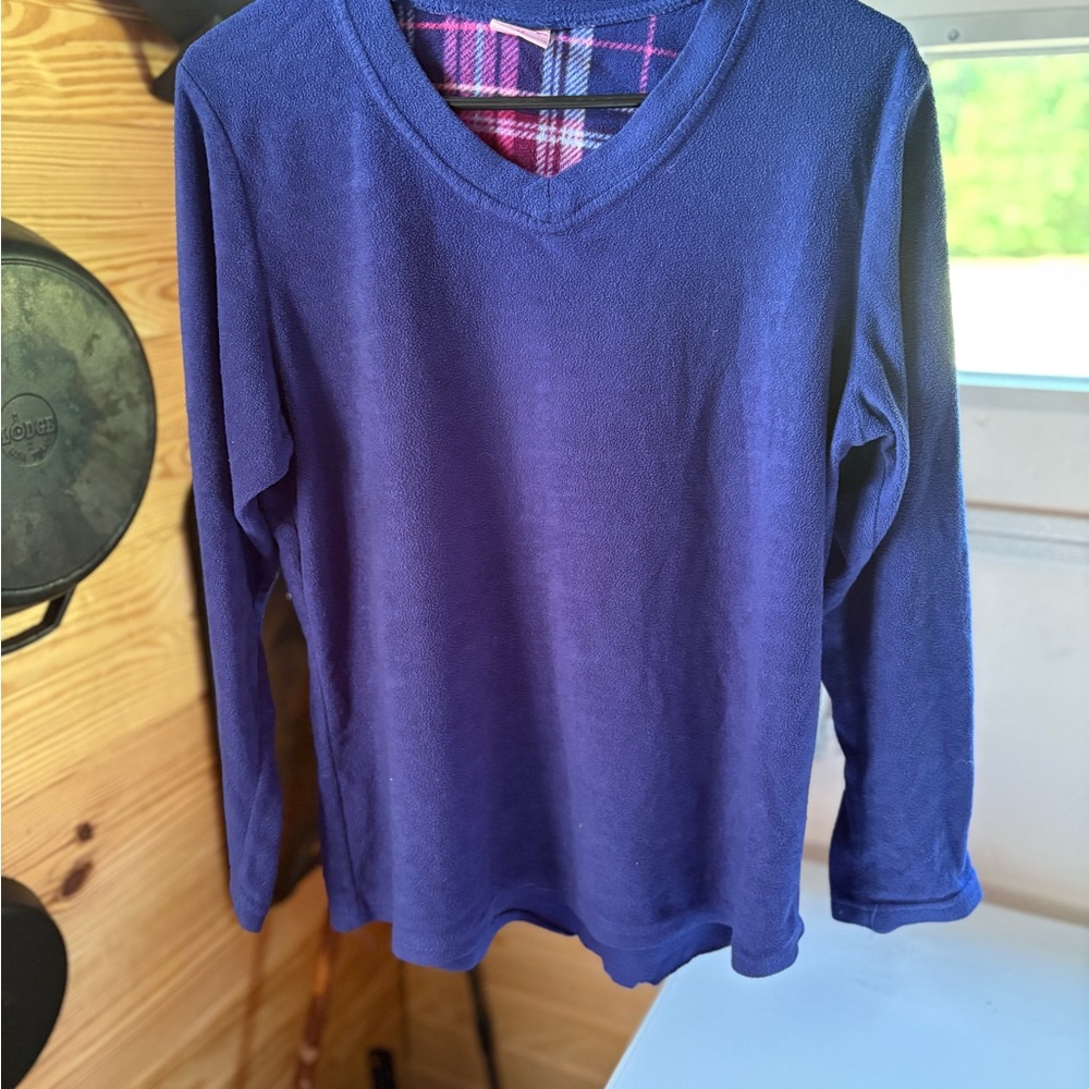 Laundry  Purple Long Sleeve V-Neck Tee
